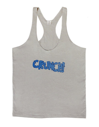 Onomatopoeia CRUNCH Mens String Tank Top-Men's String Tank Tops-LOBBO-Light-Gray-Small-Davson Sales