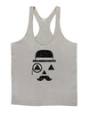 Gentleman Pumpkin Distressed Mens String Tank Top-Men's String Tank Tops-LOBBO-Light-Gray-Small-Davson Sales