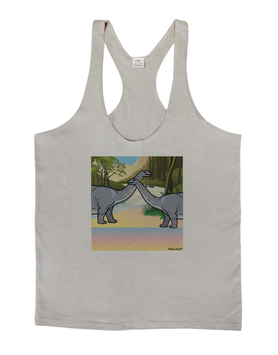 Diplodocus Longus - Without Name Mens String Tank Top-Men's String Tank Tops-LOBBO-White-Small-Davson Sales