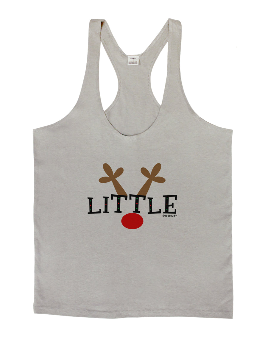 Matching Family Christmas Design - Reindeer - Little Mens String Tank Top by TooLoud-LOBBO-White-Small-Davson Sales