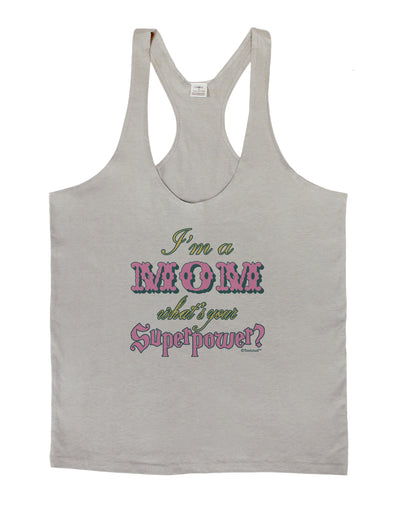 I'm a Mom - What's Your Superpower - Pink Mens String Tank Top by TooLoud-Hats-LOBBO-Light-Gray-Small-Davson Sales