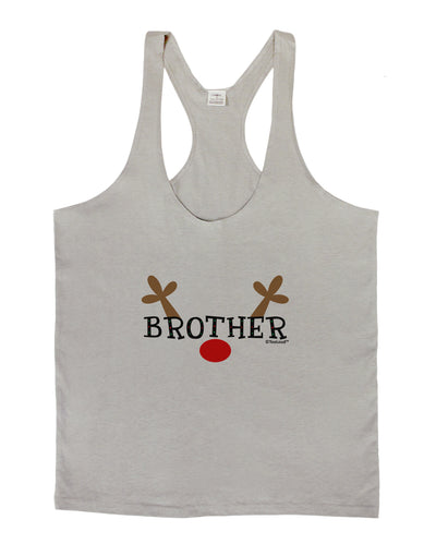 Matching Family Christmas Design - Reindeer - Brother Mens String Tank Top by TooLoud-LOBBO-Light-Gray-Small-Davson Sales