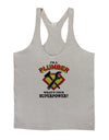 Plumber - Superpower Mens String Tank Top-Men's String Tank Tops-LOBBO-Light-Gray-Small-Davson Sales