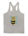 Cute Bee Mens String Tank Top-Men's String Tank Tops-LOBBO-Light-Gray-Small-Davson Sales