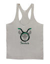 Taurus Symbol Mens String Tank Top-Men's String Tank Tops-LOBBO-Light-Gray-Small-Davson Sales