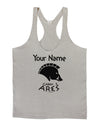 Personalized Cabin 5 Ares Mens String Tank Top by LOBBO-Men's String Tank Tops-LOBBO-Light-Gray-Small-Davson Sales