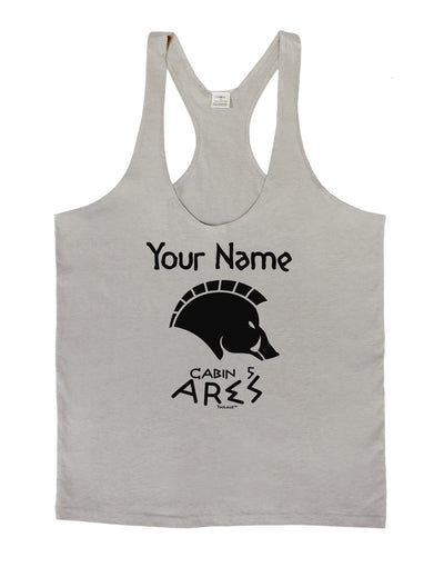 Personalized Cabin 5 Ares Mens String Tank Top by LOBBO-Men's String Tank Tops-LOBBO-Light-Gray-Small-Davson Sales