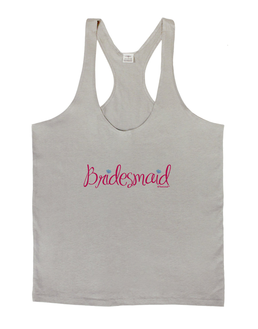 Bridesmaid Design - Diamonds - Color Mens String Tank Top-Men's String Tank Tops-LOBBO-White-Small-Davson Sales