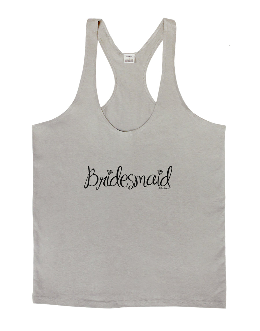 Bridesmaid Design - Diamonds Mens String Tank Top-Men's String Tank Tops-LOBBO-White-Small-Davson Sales