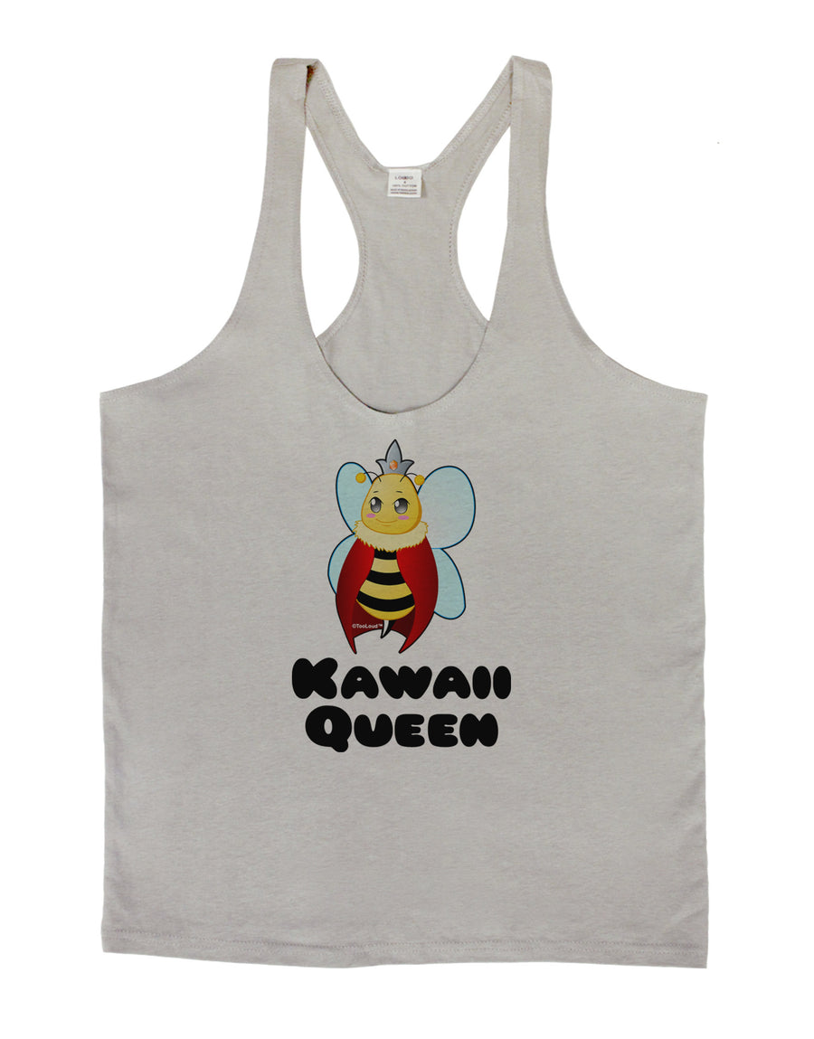 Kawaii Queen Queen Bee Mens String Tank Top-Men's String Tank Tops-LOBBO-White-Small-Davson Sales