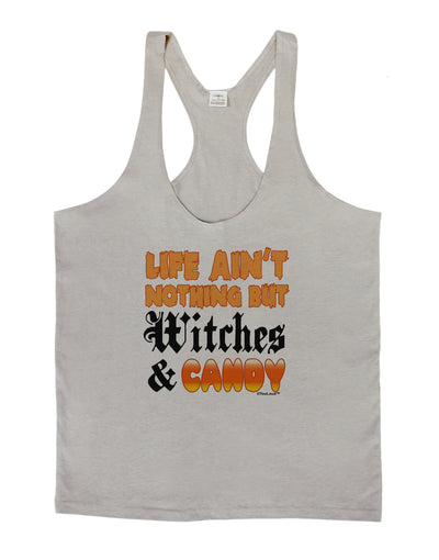 TooLoud Witches and Candy Color Mens String Tank Top-Men's String Tank Tops-LOBBO-Light-Gray-Small-Davson Sales