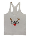 Matching Family Christmas Design - Reindeer - Dad Mens String Tank Top by TooLoud-LOBBO-Light-Gray-Small-Davson Sales