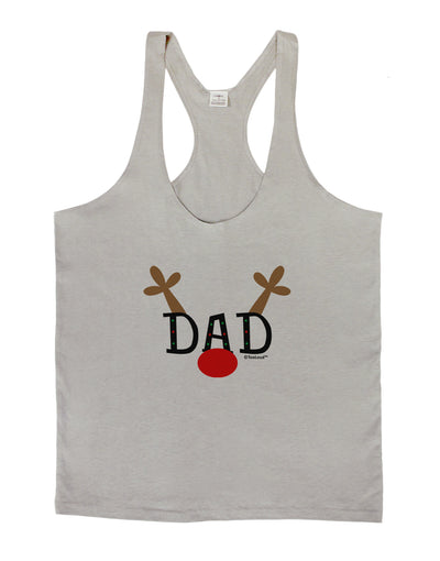 Matching Family Christmas Design - Reindeer - Dad Mens String Tank Top by TooLoud-LOBBO-Light-Gray-Small-Davson Sales
