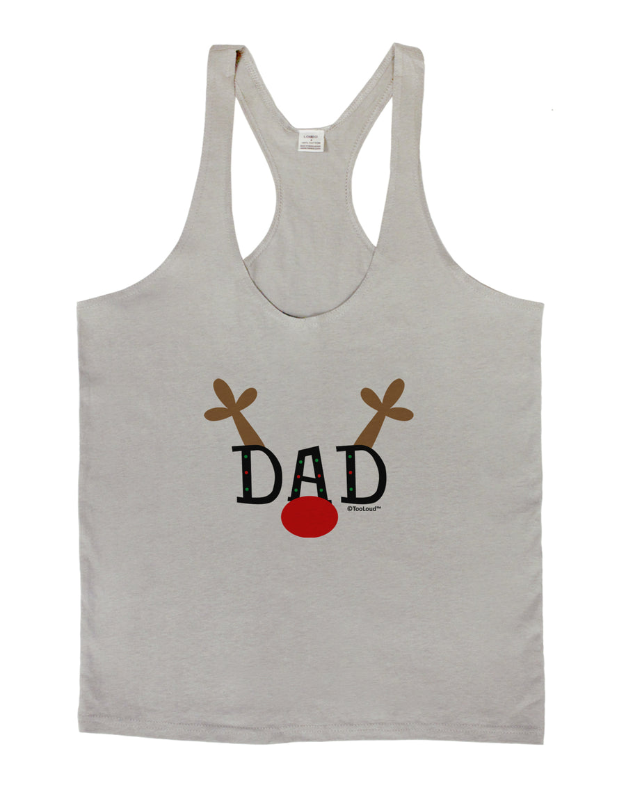 Matching Family Christmas Design - Reindeer - Dad Mens String Tank Top by TooLoud-LOBBO-White-Small-Davson Sales
