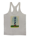 Watercolor Lighthouse 1 Mens String Tank Top-Men's String Tank Tops-LOBBO-Light-Gray-Small-Davson Sales