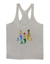 Three Mermaids Mens String Tank Top-Men's String Tank Tops-LOBBO-Light-Gray-Small-Davson Sales