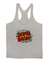 Super Mom - Superhero Comic Style Mens String Tank Top-LOBBO-Light-Gray-Small-Davson Sales