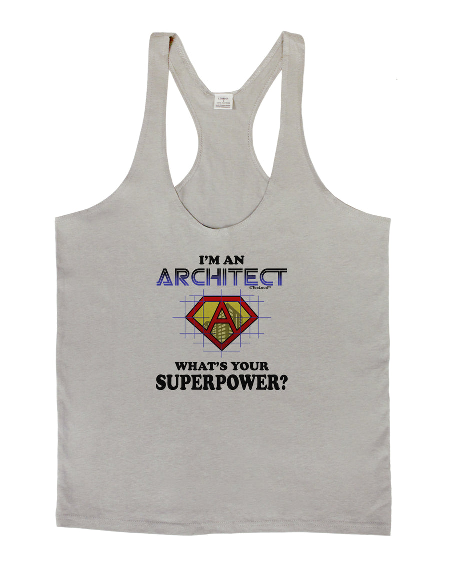 Architect - Superpower Mens String Tank Top-Men's String Tank Tops-LOBBO-White-Small-Davson Sales