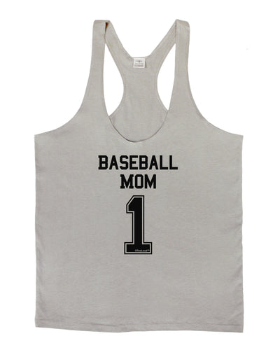 Baseball Mom Jersey Mens String Tank Top-Men's String Tank Tops-LOBBO-Light-Gray-Small-Davson Sales