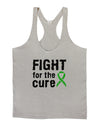 Fight for the Cure - Lime Green Ribbon Lyme Disease Mens String Tank Top-Men's String Tank Tops-LOBBO-Light-Gray-Small-Davson Sales