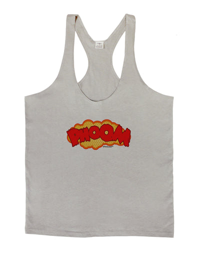 Onomatopoeia PHOOM Mens String Tank Top-Men's String Tank Tops-LOBBO-Light-Gray-Small-Davson Sales