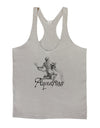 Aquarius Illustration Mens String Tank Top-Men's String Tank Tops-LOBBO-Light-Gray-X-Large-Davson Sales