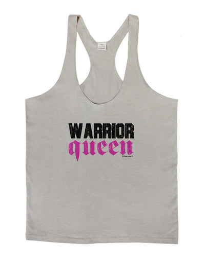 TooLoud Warrior Queen Pink Script Mens String Tank Top-Men's String Tank Tops-LOBBO-Light-Gray-Small-Davson Sales