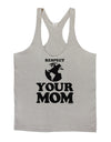 Respect Your Mom - Mother Earth Design Mens String Tank Top-Men's String Tank Tops-LOBBO-Light-Gray-Small-Davson Sales