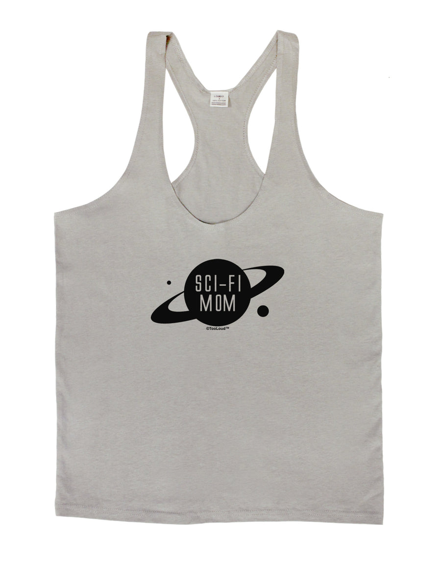 Sci-Fi Mom - Mother's Day Design Mens String Tank Top-Men's String Tank Tops-LOBBO-White-Small-Davson Sales