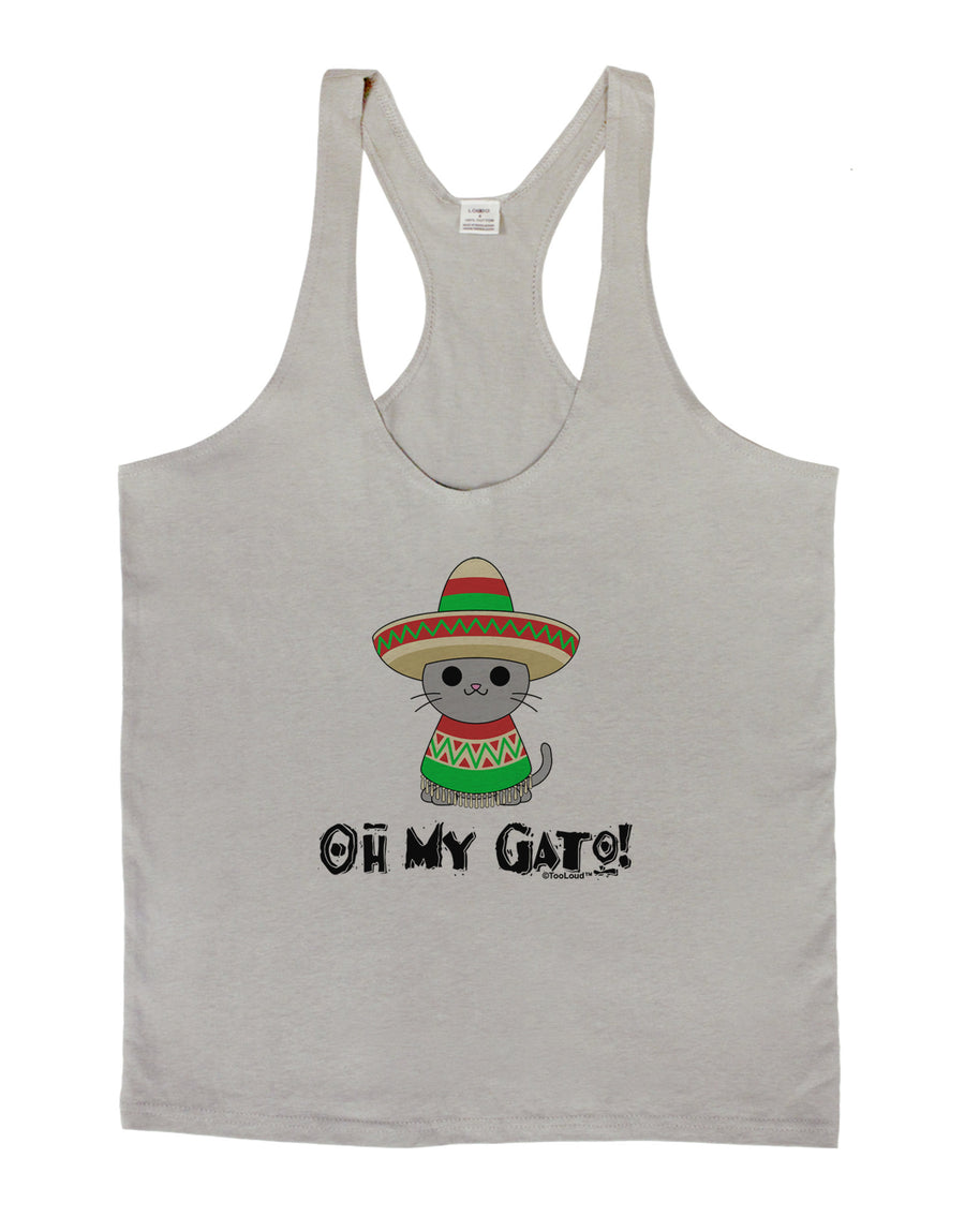 Oh My Gato - Cinco De Mayo Mens String Tank Top-Men's String Tank Tops-LOBBO-White-Small-Davson Sales