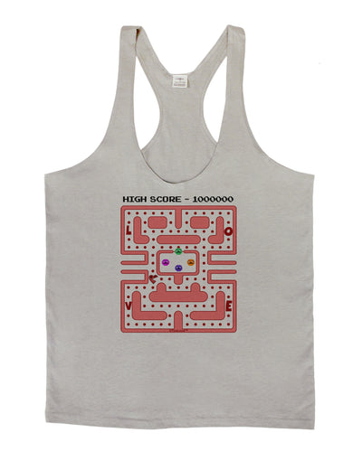 Retro Heart Man Mens String Tank Top-Men's String Tank Tops-LOBBO-Light-Gray-Small-Davson Sales