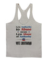 Libertarian Against Authority Abuse Mens String Tank Top-Men's String Tank Tops-LOBBO-Light-Gray-Small-Davson Sales