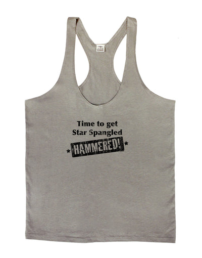Time to get Star Spangled Hammered Mens String Tank Top
