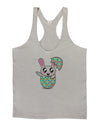 Bunny Hatching From Egg Mens String Tank Top-Men's String Tank Tops-LOBBO-Light-Gray-Small-Davson Sales