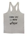 Choose One - Treat Mens String Tank Top-Men's String Tank Tops-LOBBO-Light-Gray-Small-Davson Sales