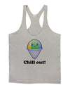 Cute Shaved Ice Chill Out Mens String Tank Top-LOBBO-Light-Gray-Small-Davson Sales