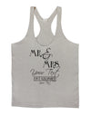 Personalized Mr and Mrs -Name- Established -Date- Design Mens String Tank Top-Men's String Tank Tops-LOBBO-Light-Gray-Small-Davson Sales
