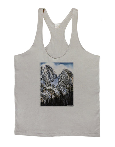 Mountain Landscape 2 Mens String Tank Top-Men's String Tank Tops-LOBBO-Light-Gray-Small-Davson Sales