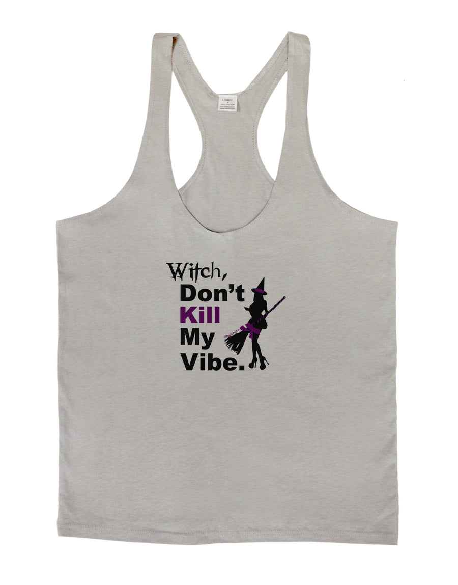 Don’t Kill My Vibe Mens String Tank Top-Men's String Tank Tops-LOBBO-White-Small-Davson Sales