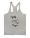 Scorpio Symbol Mens String Tank Top-Men's String Tank Tops-LOBBO-Light-Gray-Small-Davson Sales