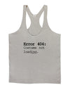 Error 404 Costume Distressed Mens String Tank Top-Men's String Tank Tops-LOBBO-Light-Gray-Small-Davson Sales