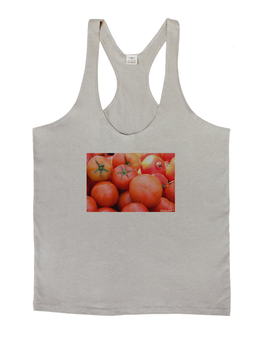 Buy Local Produce Tomatoes Mens String Tank Top-Men's String Tank Tops-LOBBO-White-Small-Davson Sales