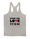 Stand For Love Pink Heart Mens String Tank Top-Men's String Tank Tops-LOBBO-Light-Gray-Small-Davson Sales