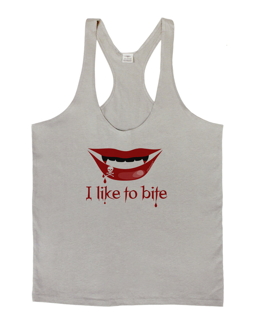 Like to Bite Mens String Tank Top-Men's String Tank Tops-LOBBO-White-Small-Davson Sales