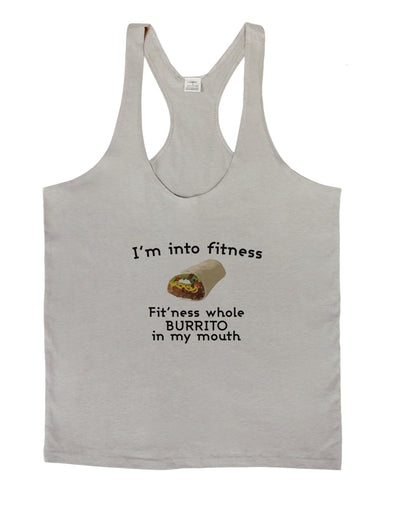 I'm Into Fitness Burrito Funny Mens String Tank Top by TooLoud-Clothing-LOBBO-Light-Gray-Small-Davson Sales