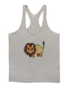 Cute Taco Lion Mens String Tank Top-Men's String Tank Tops-LOBBO-Light-Gray-Small-Davson Sales