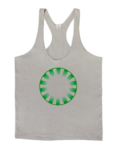 TooLoud Watercolor Spearmint Mens String Tank Top-Men's String Tank Tops-LOBBO-Light-Gray-Small-Davson Sales