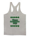 Seeing Double St. Patrick's Day Mens String Tank Top-Men's String Tank Tops-LOBBO-Light-Gray-Small-Davson Sales