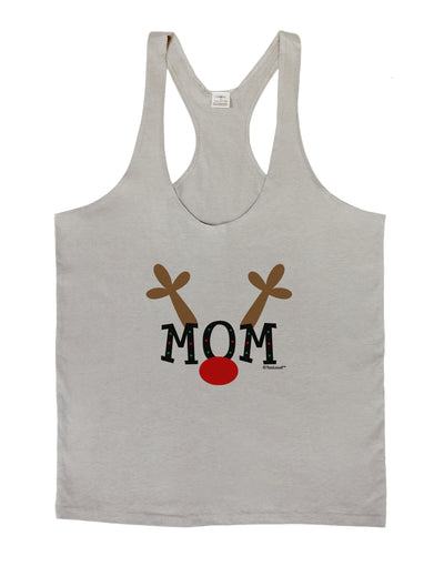 Matching Family Christmas Design - Reindeer - Mom Mens String Tank Top by TooLoud-LOBBO-Light-Gray-Small-Davson Sales