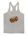 Onomatopoeia POW Mens String Tank Top-Men's String Tank Tops-LOBBO-Light-Gray-Small-Davson Sales